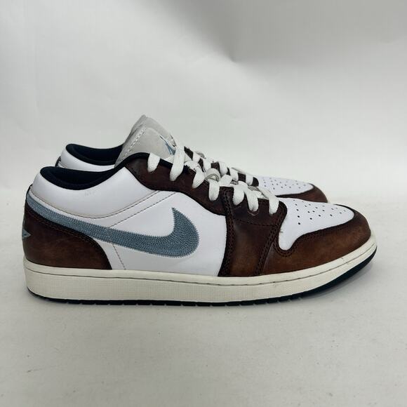Nike Air Jordan Retro 1 Low SE “White Blue Grey Brown” main image 4